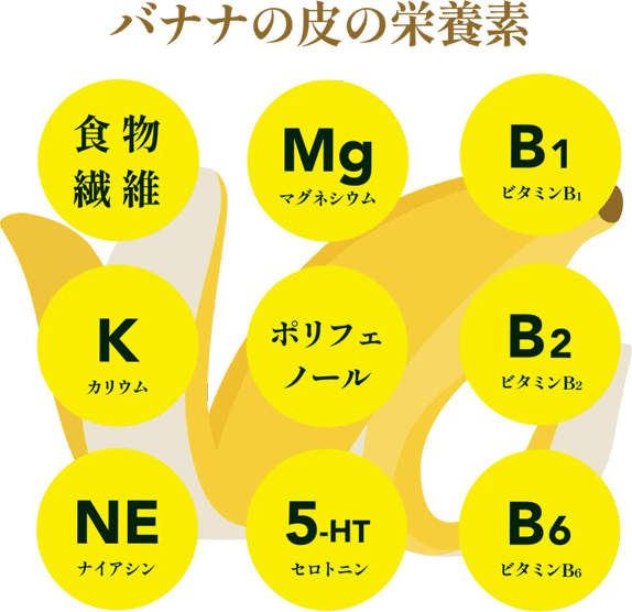 バナナの皮の栄養素